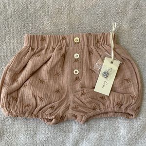 Rylee & Cru Embroidered Leaf bloomers